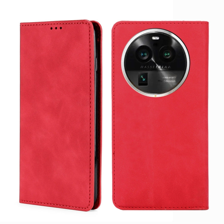 For OPPO Find X6 Pro 5G Skin Feel Magnetic Horizontal Flip Leather Phone Case
