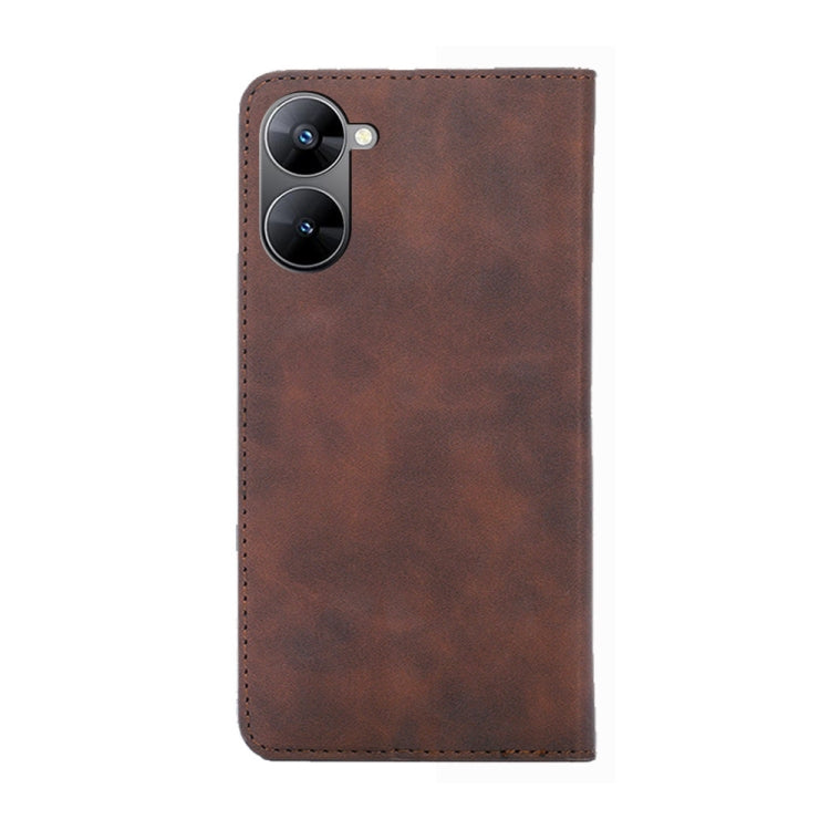 For Realme V30 5G / V30t Skin Feel Magnetic Horizontal Flip Leather Phone Case