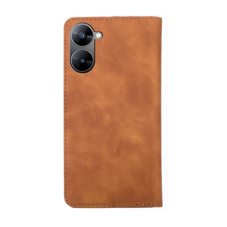 For Realme V30 5G / V30t Skin Feel Magnetic Horizontal Flip Leather Phone Case