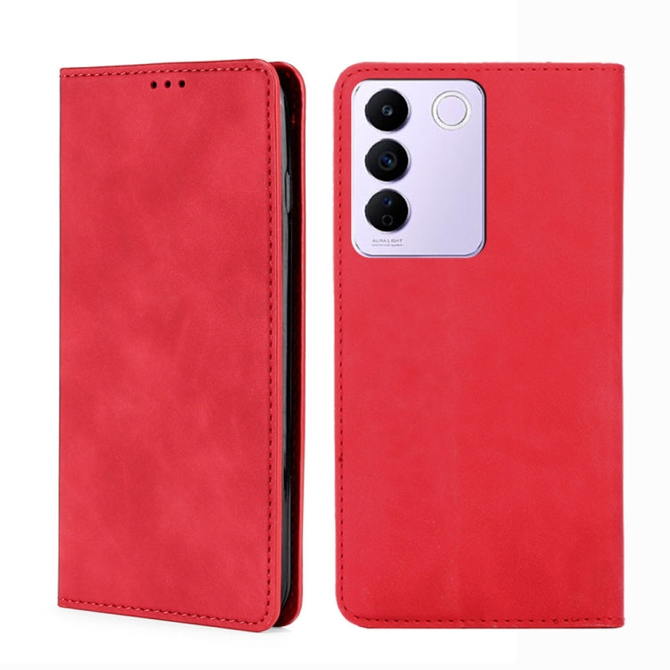 For vivo S16e / V27e Skin Feel Magnetic Horizontal Flip Leather Phone Case