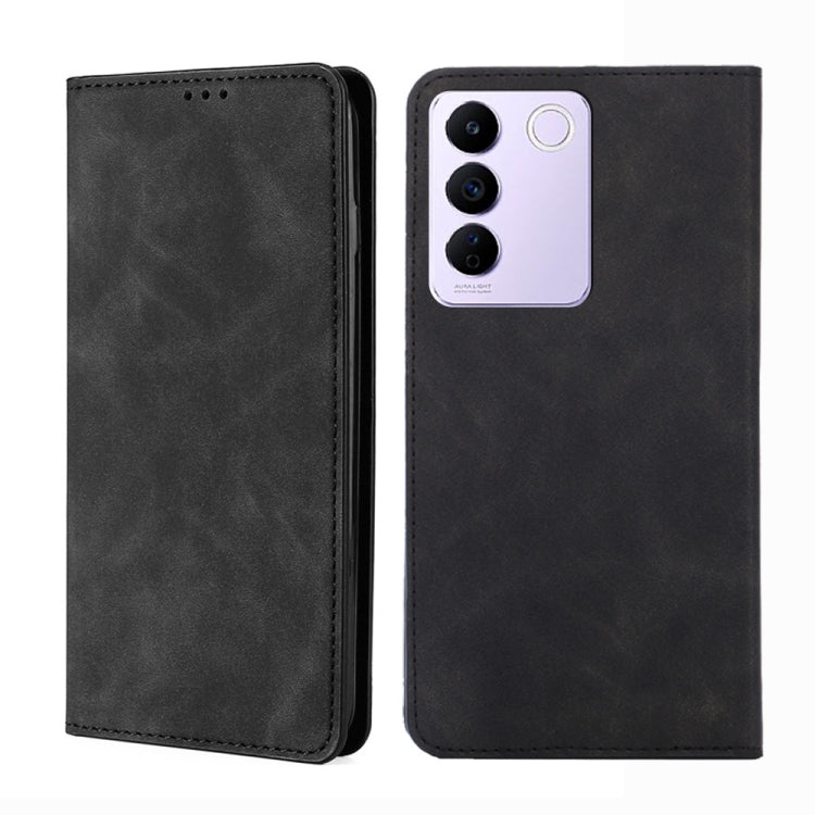 For vivo S16e / V27e Skin Feel Magnetic Horizontal Flip Leather Phone Case