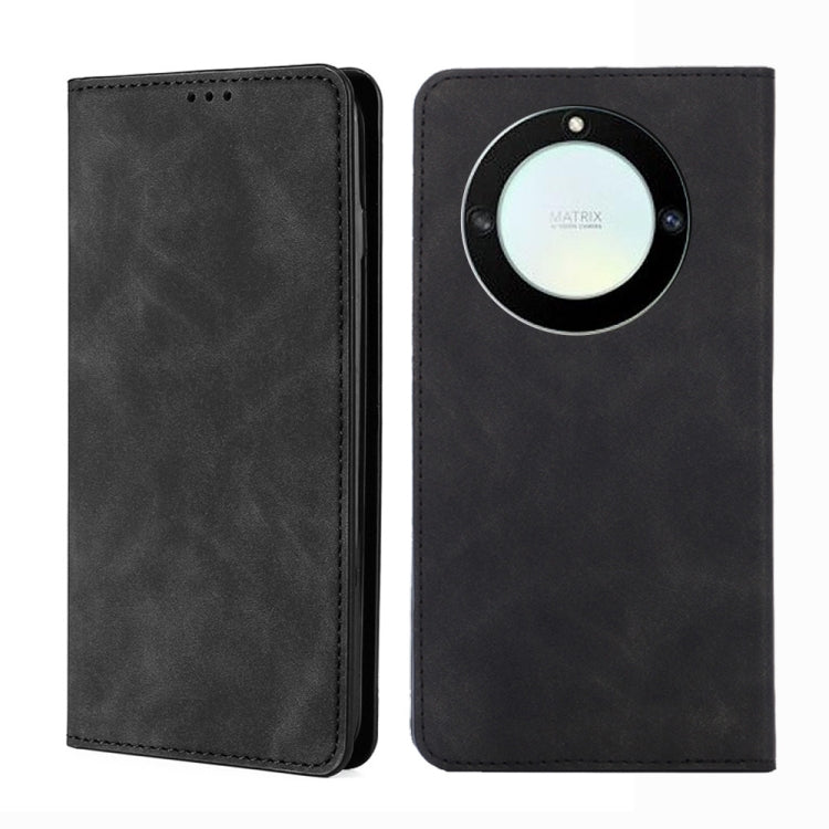 For Honor X40 Skin Feel Magnetic Horizontal Flip Leather Phone Case