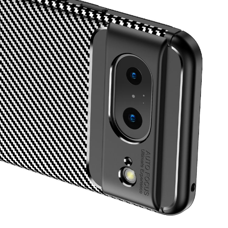 For Google Pixel 8 Carbon Fiber Texture Shockproof TPU Phone Case(Black)