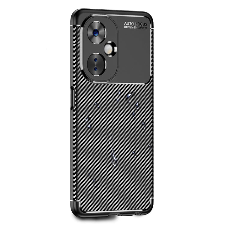 For OnePlus Nord CE 3 Lite Carbon Fiber Texture Shockproof TPU Phone Case(Black)