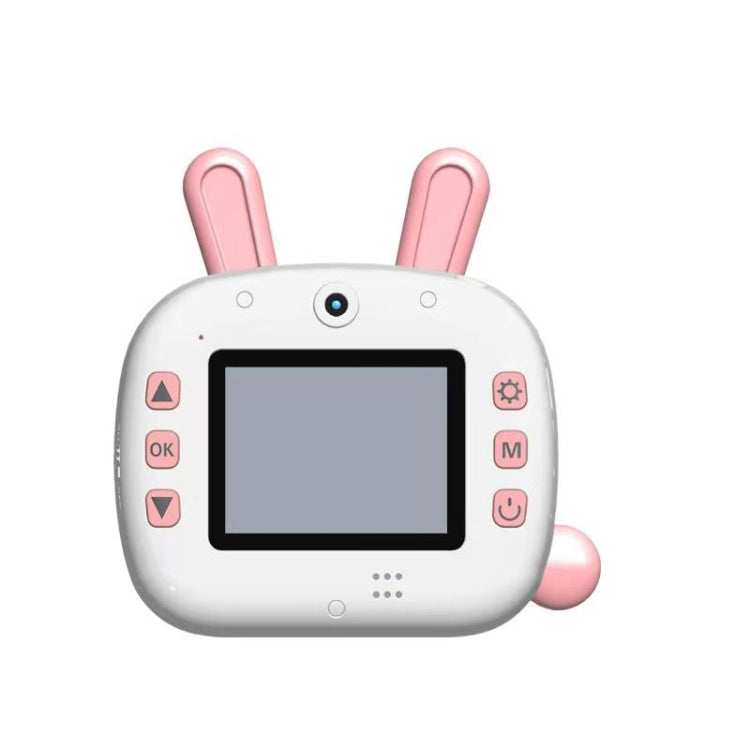 JJR/C V20 2.4 inch HD Screen Kids Instant Camera WiFi Printing Camera, Style:Rabbit