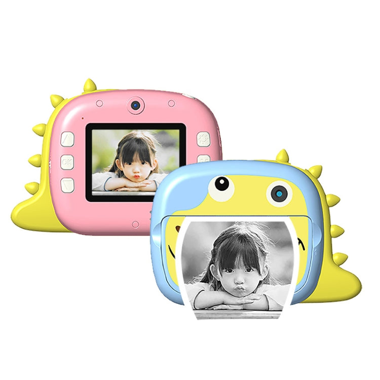 JJR/C V20 2.4 inch HD Screen Kids Instant Camera WiFi Printing Camera, Style:Dinosaur