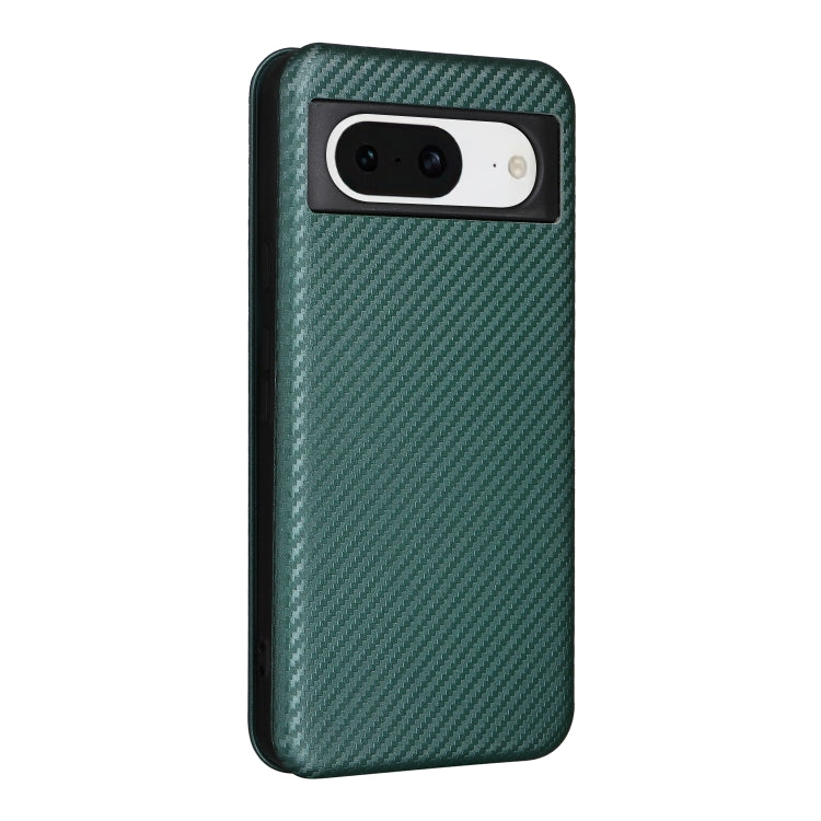 For Google Pixel 8 Carbon Fiber Texture Flip Leather Phone Case