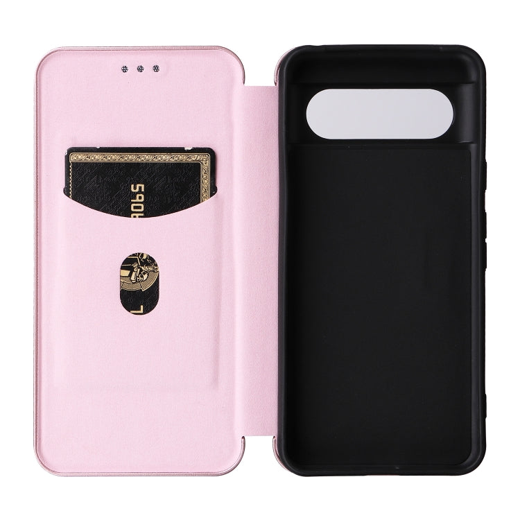 For Google Pixel 8 Pro Carbon Fiber Texture Flip Leather Phone Case