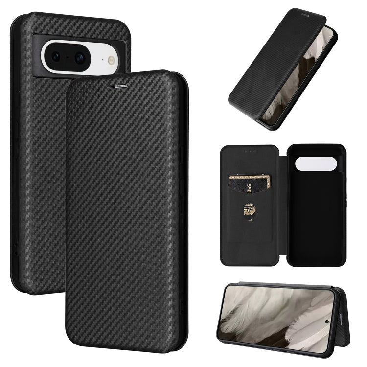 For Google Pixel 8 Pro Carbon Fiber Texture Flip Leather Phone Case