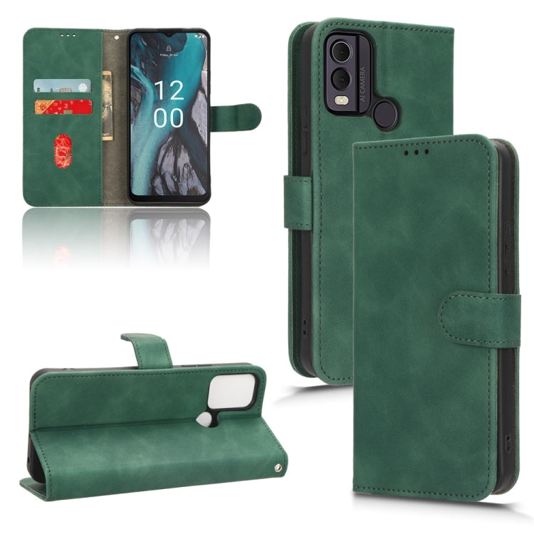 For Nokia C22 Skin Feel Magnetic Flip Leather Phone Case