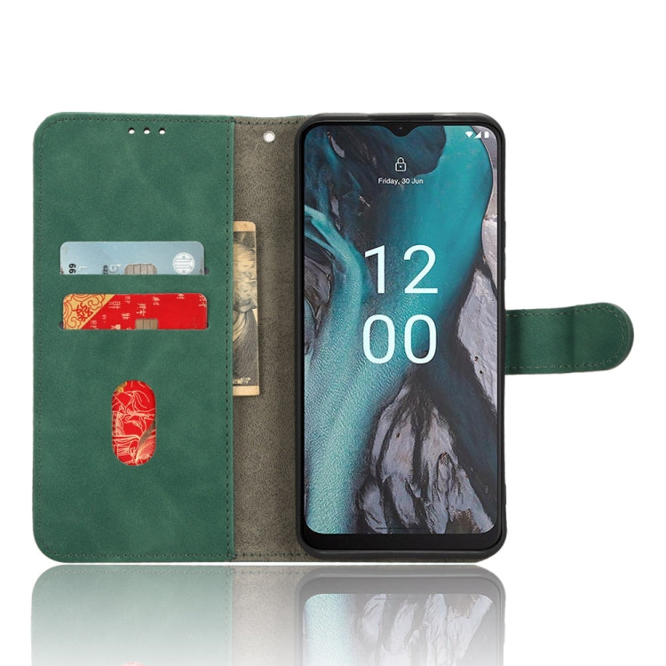 For Nokia C22 Skin Feel Magnetic Flip Leather Phone Case