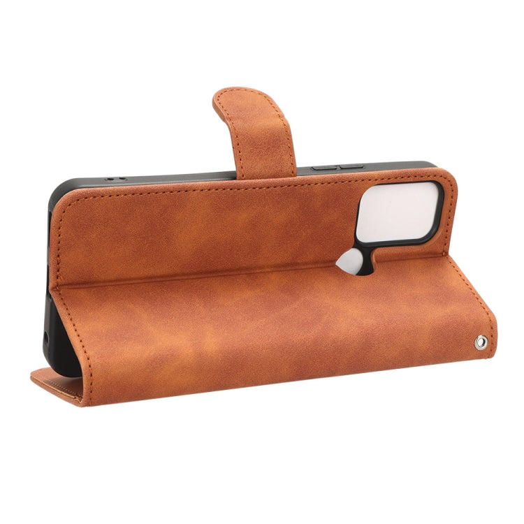 For Nokia C22 Skin Feel Magnetic Flip Leather Phone Case