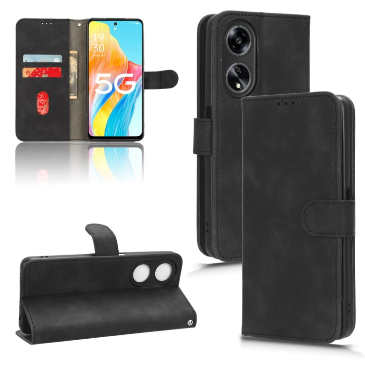 For OPPO A1 5G Skin Feel Magnetic Flip Leather Phone Case