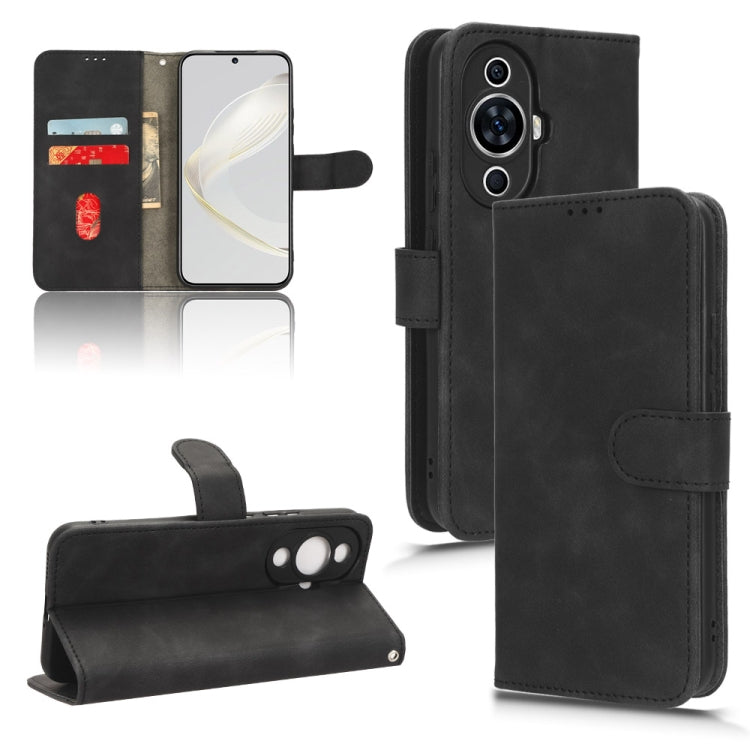 For Huawei nova 11 Skin Feel Magnetic Flip Leather Phone Case