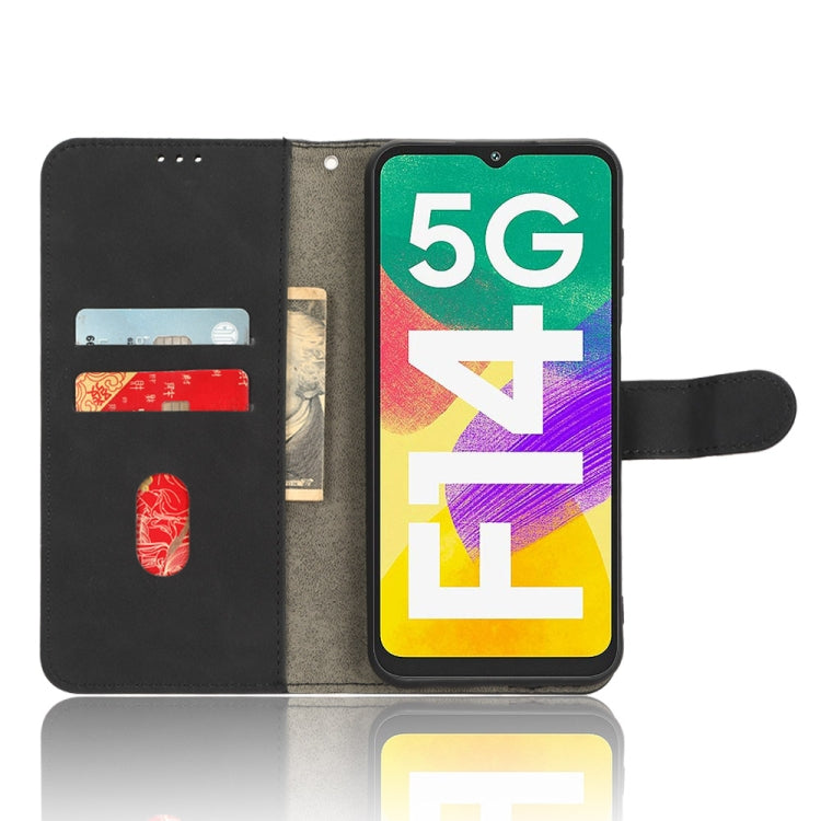For Samsung Galaxy F14 Global Skin Feel Magnetic Flip Leather Phone Case