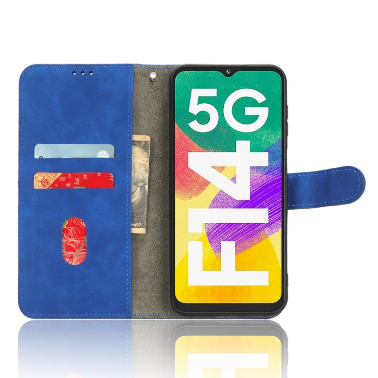 For Samsung Galaxy F14 Global Skin Feel Magnetic Flip Leather Phone Case