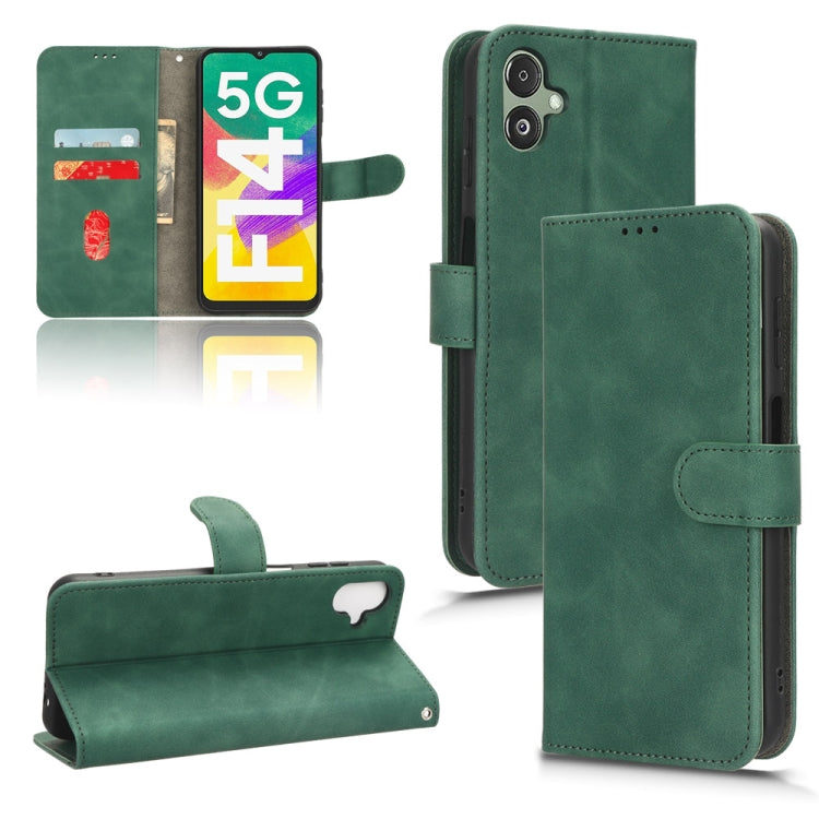For Samsung Galaxy F14 Global Skin Feel Magnetic Flip Leather Phone Case