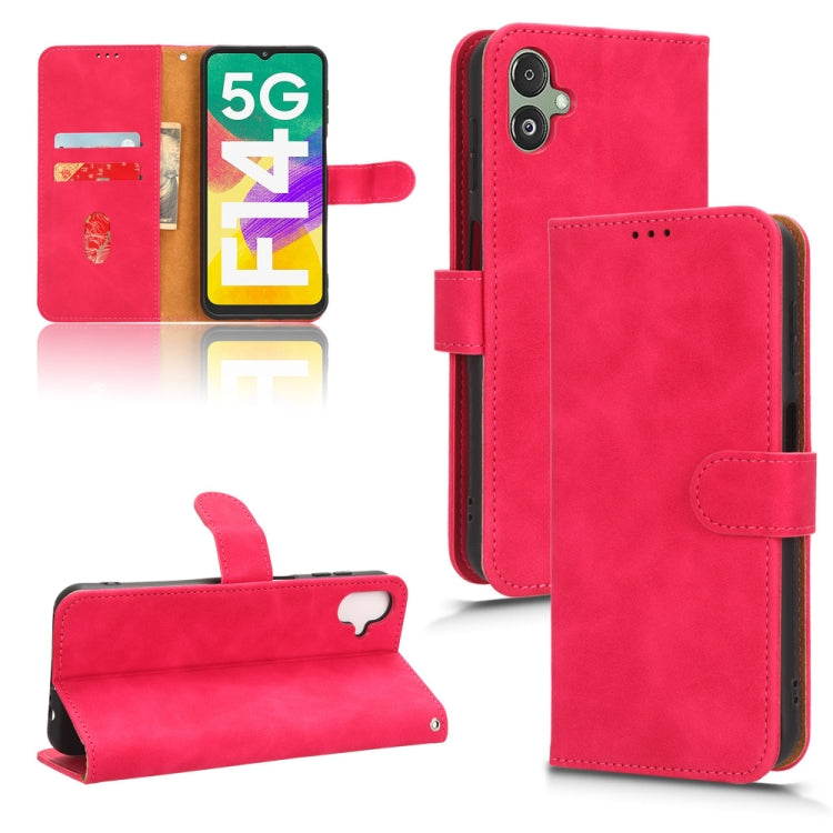 For Samsung Galaxy F14 Global Skin Feel Magnetic Flip Leather Phone Case