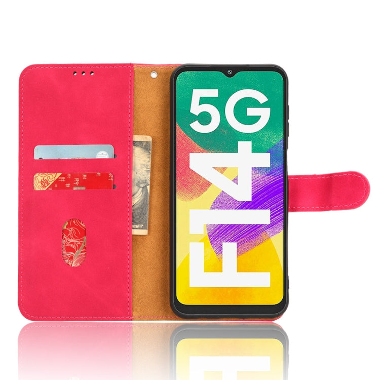 For Samsung Galaxy F14 Global Skin Feel Magnetic Flip Leather Phone Case