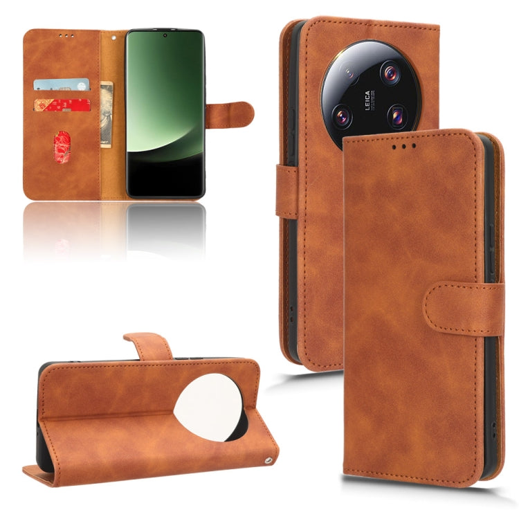 For Xiaomi 13 Ultra Skin Feel Magnetic Flip Leather Phone Case