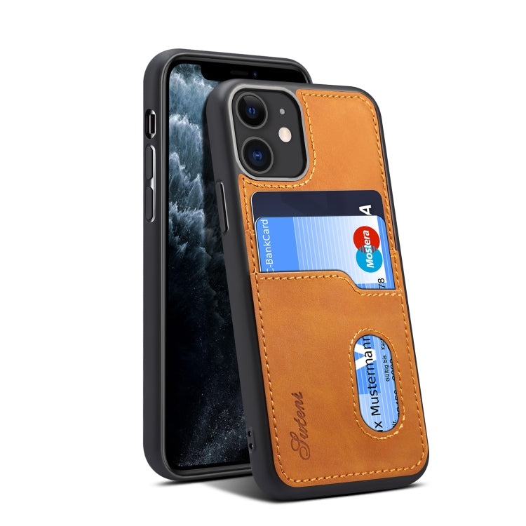 For iPhone 11 H09 TPU + PU Leather Anti-fall Protective Case with Card Slots