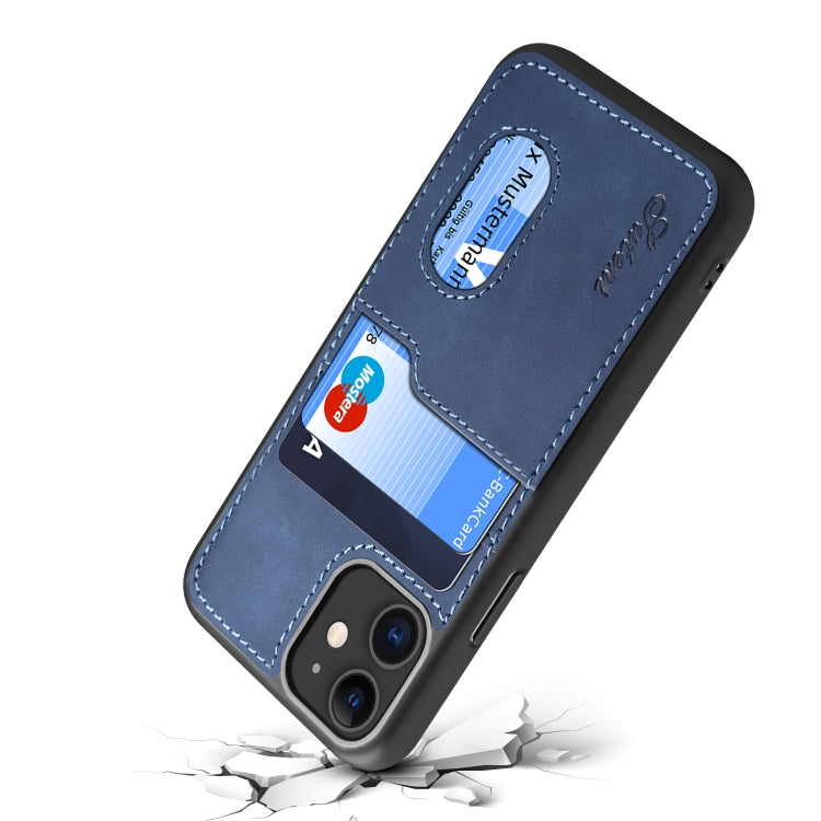 For iPhone 11 H09 TPU + PU Leather Anti-fall Protective Case with Card Slots