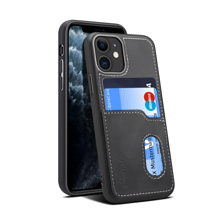 For iPhone 11 Pro H09 TPU + PU Leather Anti-fall Protective Case with Card Slots