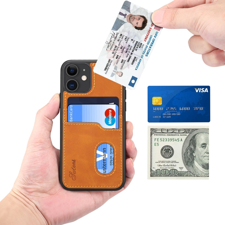 For iPhone 11 Pro Max H09 TPU + PU Leather Anti-fall Protective Case with Card Slots