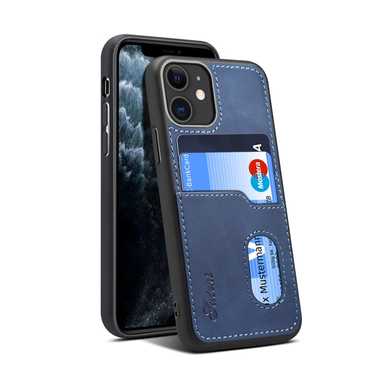For iPhone 11 Pro Max H09 TPU + PU Leather Anti-fall Protective Case with Card Slots