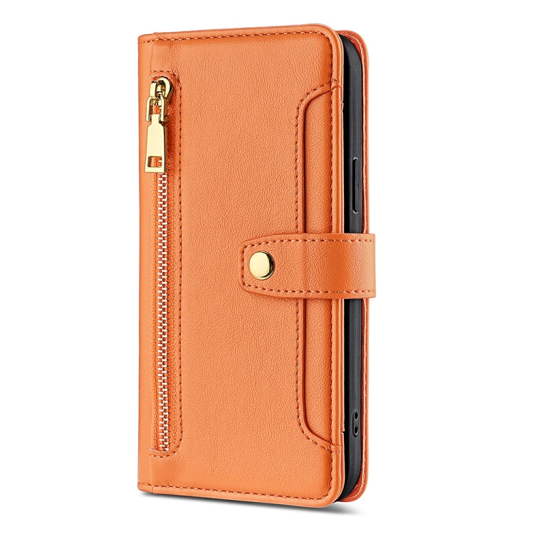 For Xiaomi Redmi Note 12 4G Global Sheep Texture Cross-body Zipper Wallet Leather Phone Case