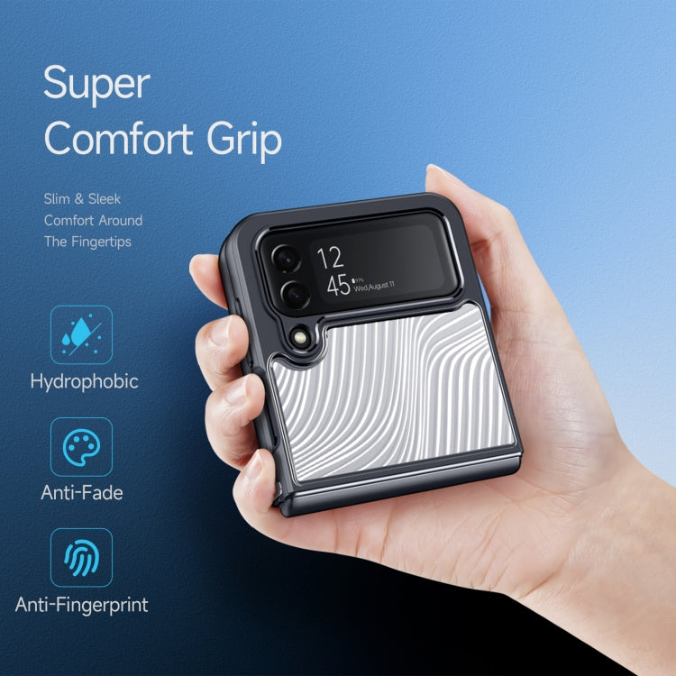 For Samsung Galaxy Z Flip4 5G DUX DUCIS Aimo Series TPU + PC Frosted Feel Phone Case(Black)