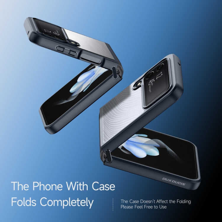 For Samsung Galaxy Z Flip4 5G DUX DUCIS Aimo Series TPU + PC Frosted Feel Phone Case(Black)