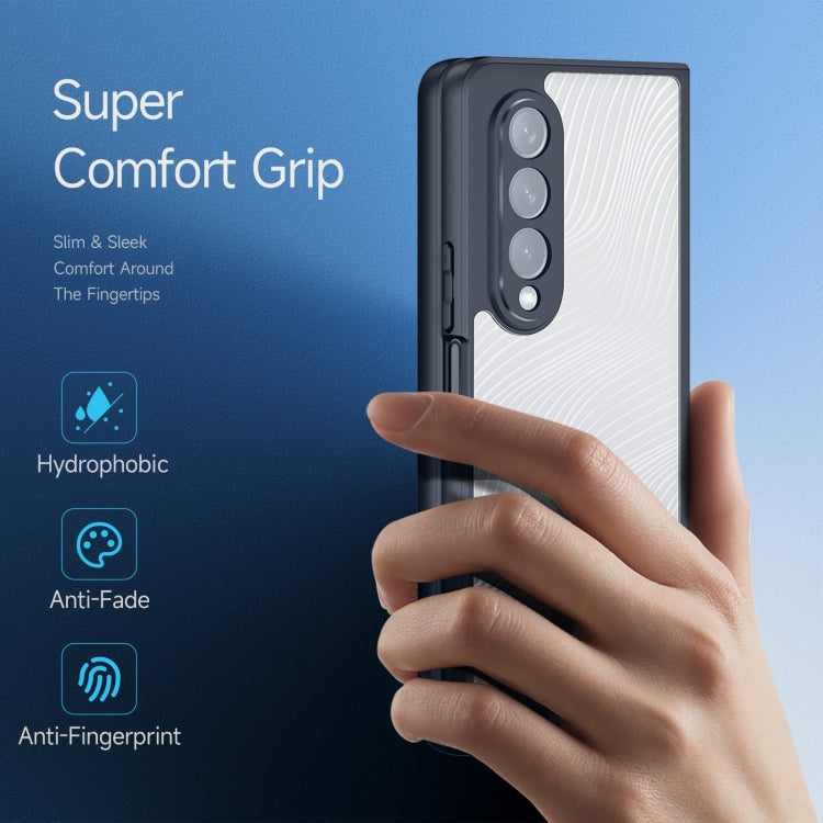 For Samsung Galaxy Z Fold4 5G DUX DUCIS Aimo Series TPU + PC Frosted Feel Phone Case(Black)