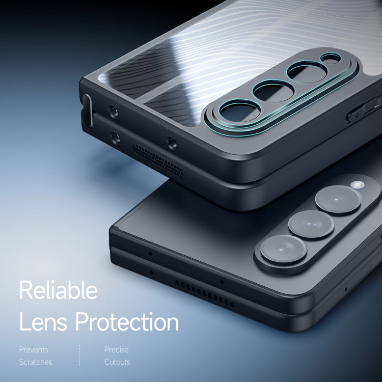For Samsung Galaxy Z Fold4 5G DUX DUCIS Aimo Series TPU + PC Frosted Feel Phone Case(Black)