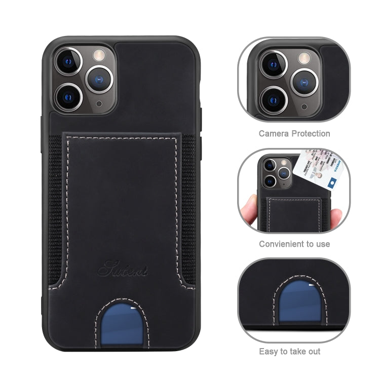For iPhone 11 H10 TPU + PU Leather Anti-fall Protective Case with Card Slot