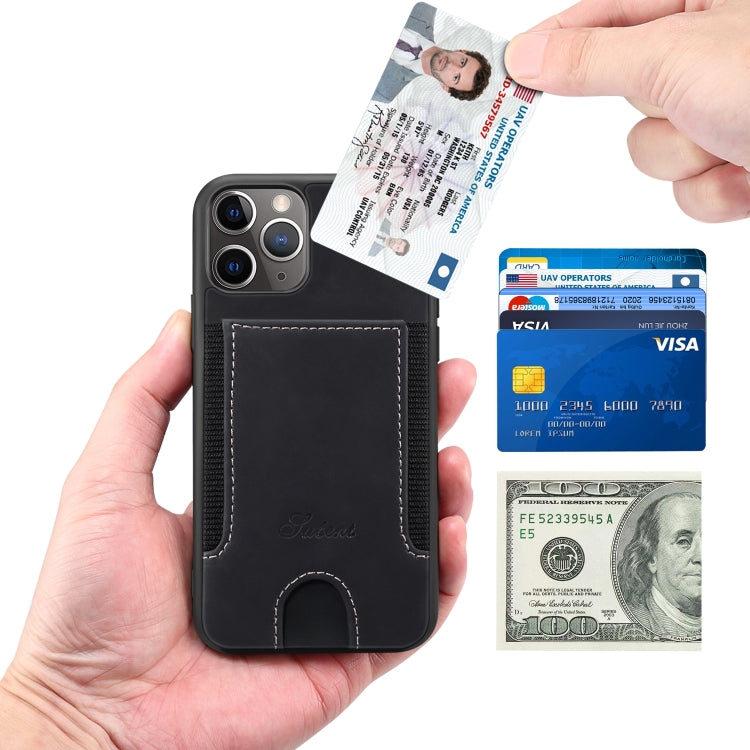 For iPhone 11 H10 TPU + PU Leather Anti-fall Protective Case with Card Slot