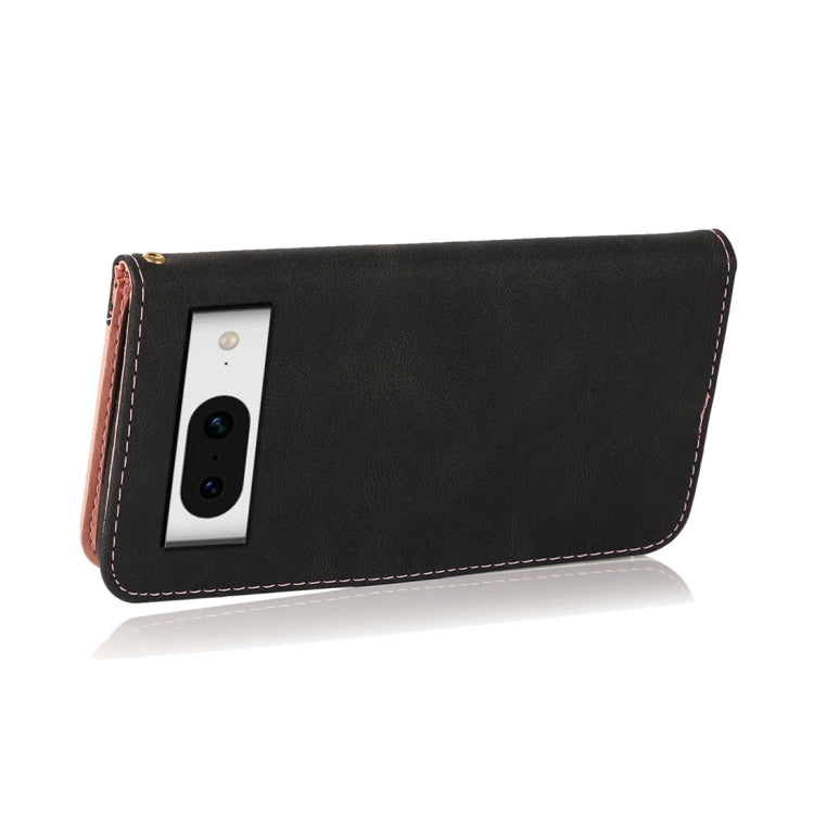 For Google Pixel 8 Dual-color Stitching Leather Phone Case