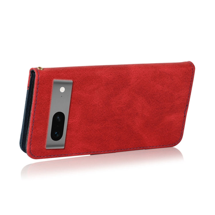 For Google Pixel 7 5G Dual-color Stitching Leather Phone Case