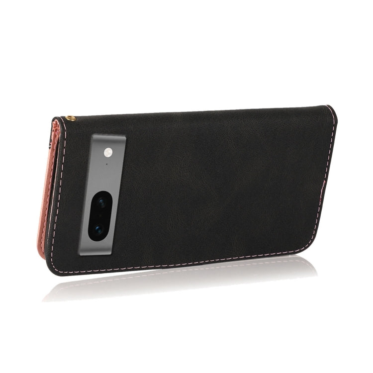 For Google Pixel 7 5G Dual-color Stitching Leather Phone Case