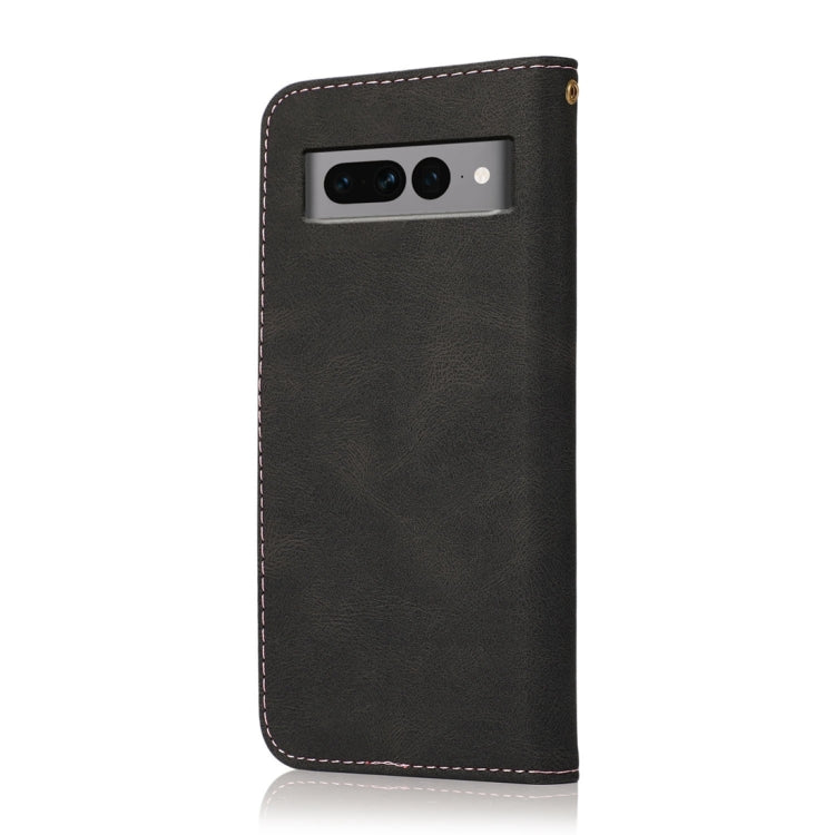 For Google Pixel 7 Pro 5G Dual-color Stitching Leather Phone Case