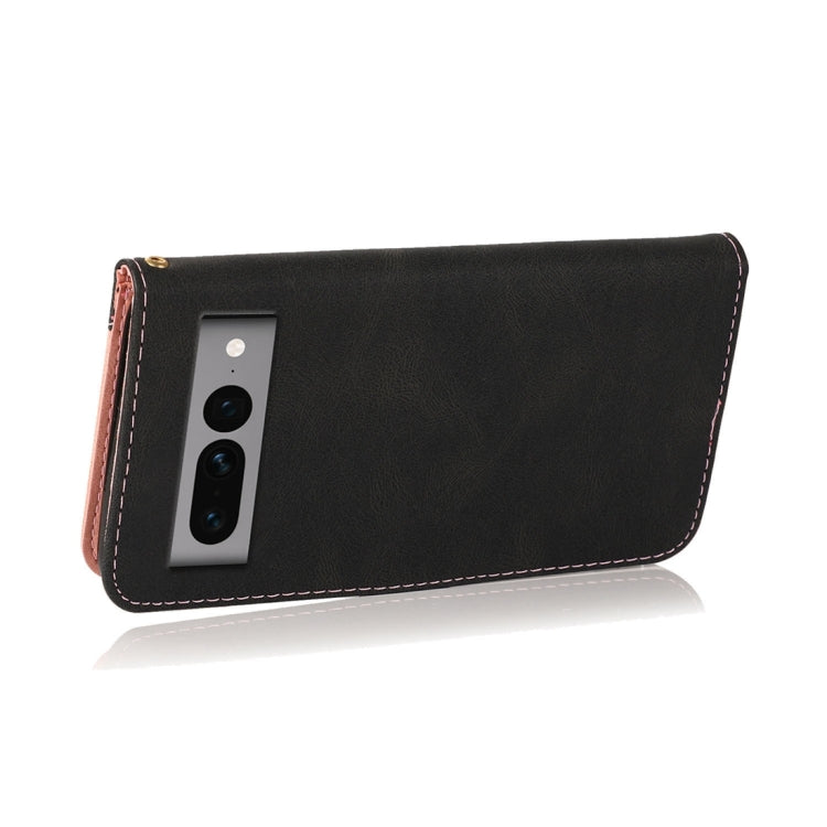 For Google Pixel 7 Pro 5G Dual-color Stitching Leather Phone Case