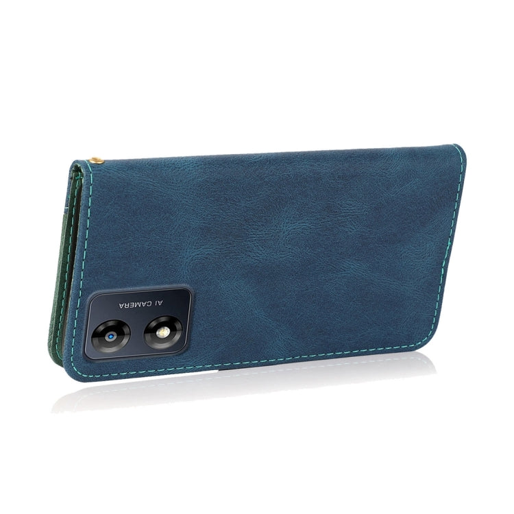 For Motorola Moto E13 Dual-color Stitching Leather Phone Case