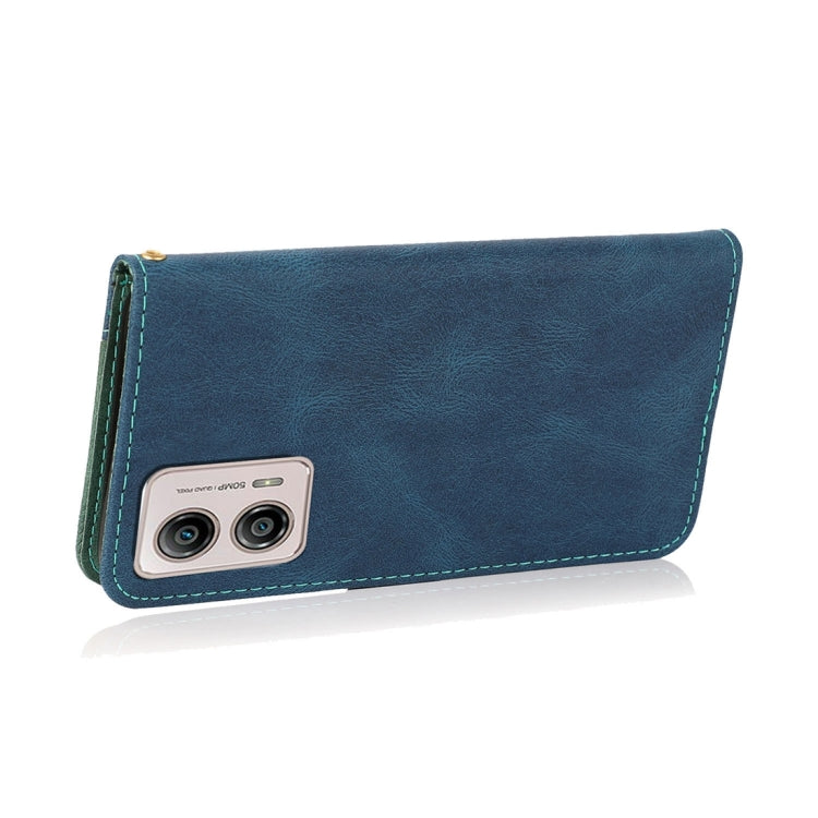 For Motorola Moto G13 Dual-color Stitching Leather Phone Case