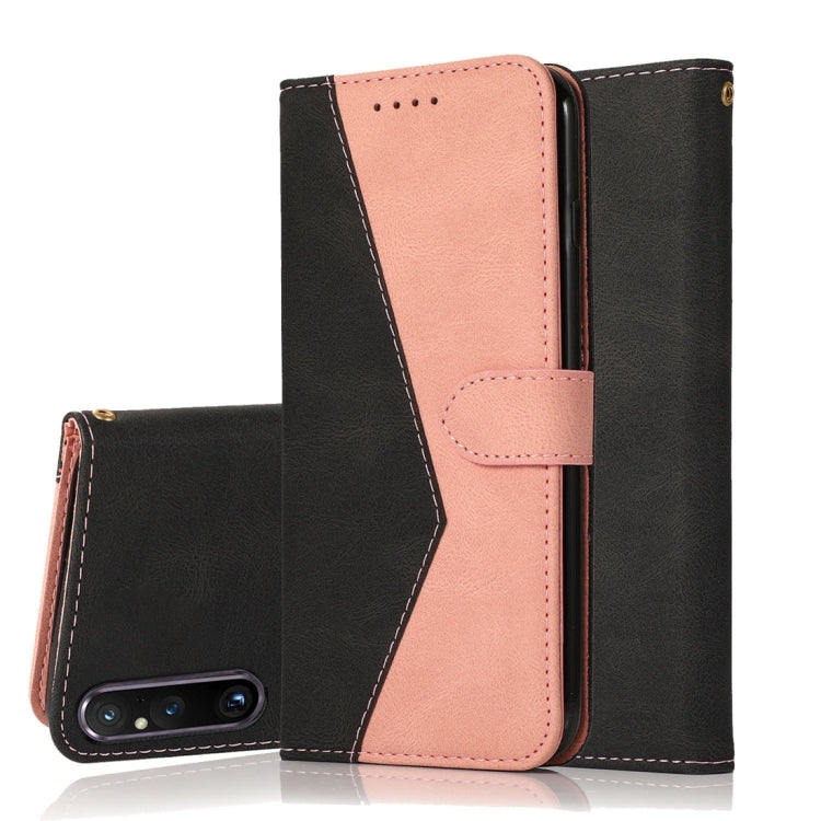 For Sony Xperia 1 V Dual-color Stitching Leather Phone Case