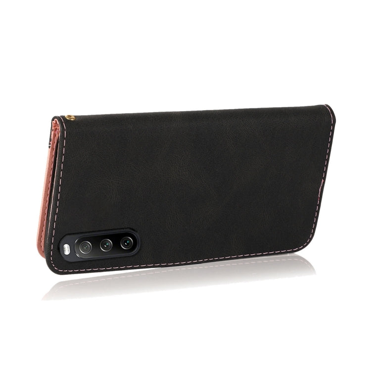 For Sony Xperia 10 V 2023 Dual-color Stitching Leather Phone Case
