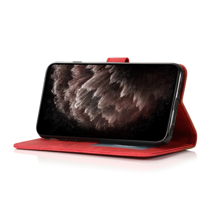 For TCL 405 / 406 / 408 Dual-color Stitching Leather Phone Case