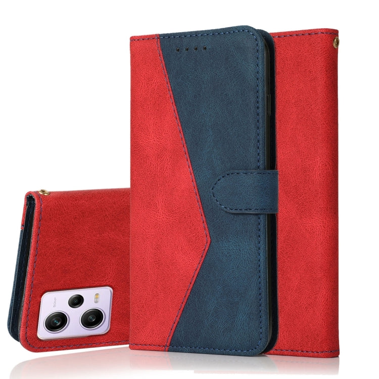 For Xiaomi Redmi Note 12 Pro 5G China Dual-color Stitching Leather Phone Case