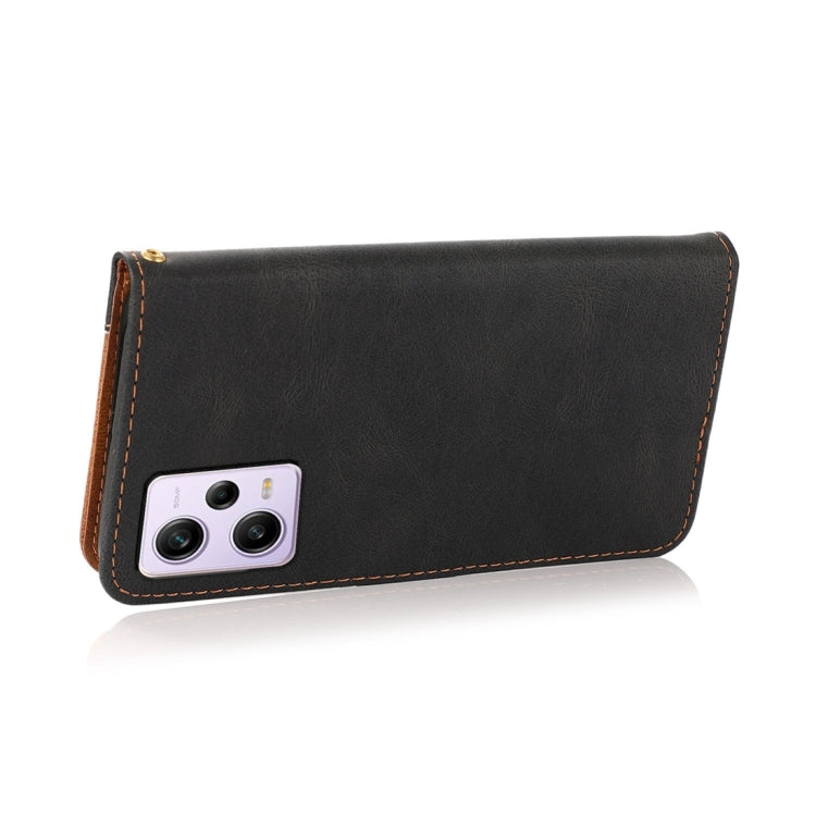 For Xiaomi Redmi Note 12 Pro 5G China Dual-color Stitching Leather Phone Case