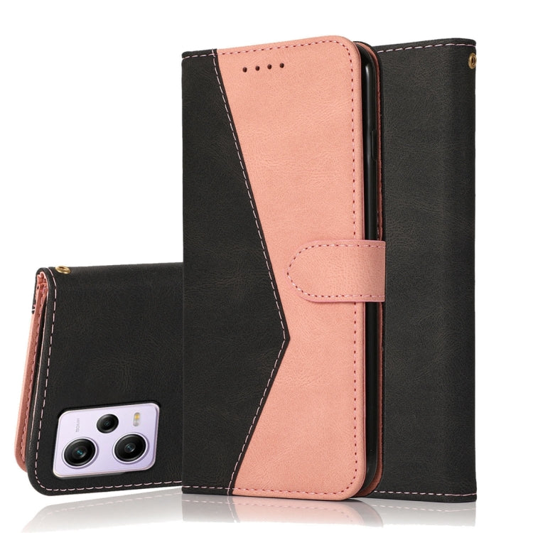 For Xiaomi Redmi Note 12 Pro 5G China Dual-color Stitching Leather Phone Case