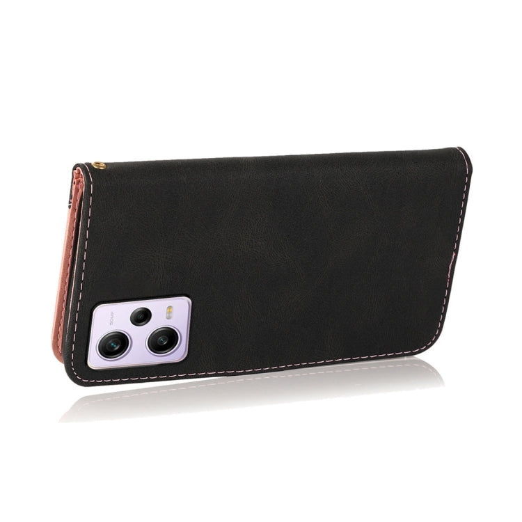 For Xiaomi Redmi Note 12 Pro 5G China Dual-color Stitching Leather Phone Case